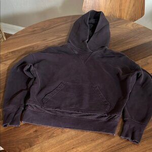 Lululemon Athletica Purple Crop Hoodie Sweatshirt (no fuzz balls)